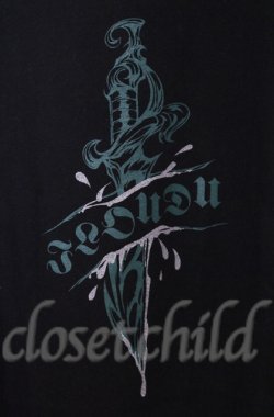 画像2: BACKSTAGE PASS / THREE SORDプリントビッグシルエットシャツ  ブラック O-25-10-24-028-PU-TS-YM-OS