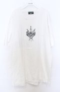 BACKSTAGE PASS / SORDプリントビッグシルエットシャツ  ホワイト O-25-10-24-029-PU-TS-YM-OS