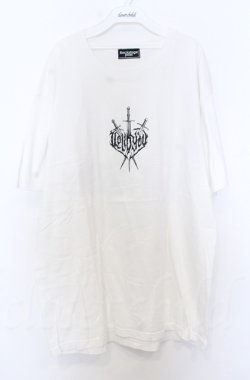 画像1: BACKSTAGE PASS / SORDプリントビッグシルエットシャツ  ホワイト O-25-10-24-029-PU-TS-YM-OS