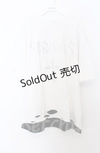 NOVESSEL / ラインストーン半袖Tシャツ  ホワイトｘブラック O-25-10-24-032-LO-TS-YM-ZS