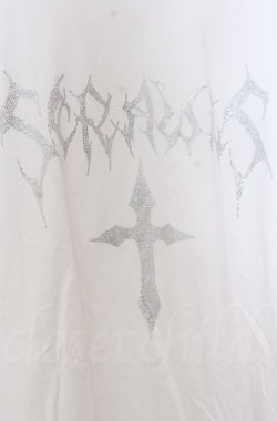 画像2: NOVESSEL / ラインストーン半袖Tシャツ  ホワイトxブラック O-25-10-24-032-LO-TS-YM-OS