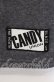 画像2: Candy Stripper / ロゴワッペンスウェットスカート  グレー×ホワイト O-25-10-25-023-PU-SK-IG-OS (2)