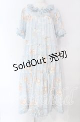 PINK HOUSE / 桜Teddyプリントワンピース  ソライロ O-25-10-25-003-LO-OP-IG-OS