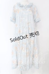 PINK HOUSE / 桜Teddyプリントワンピース  ソライロ O-25-10-25-003-LO-OP-IG-OS