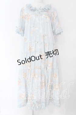 画像1: PINK HOUSE / 桜Teddyプリントワンピース  ソライロ O-25-10-25-003-LO-OP-IG-OS