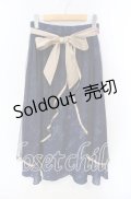 axes femme / 星座柄チュールフリルスカート  ネイビー O-25-10-25-029-AX-SK-IG-OS