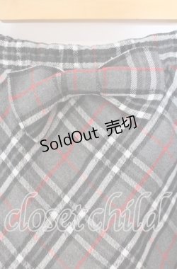 画像2: Candy Stripper / リボンチェックスカパン  グレー O-25-10-25-030-PU-PA-IG-ZT1028M
