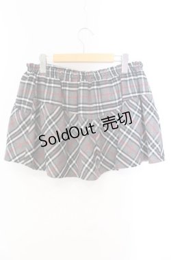 画像3: Candy Stripper / リボンチェックスカパン  グレー O-25-10-25-030-PU-PA-IG-ZT1028M