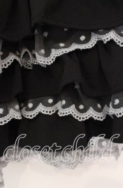 画像2: Candy Stripper / JERSEY FRILL SHORTS ショートパンツ  ブラック O-25-10-25-032-PU-PA-IG-OS