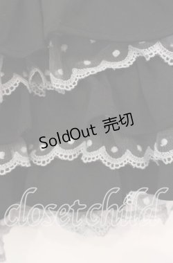 画像2: Candy Stripper / JERSEY FRILL SHORTS ショートパンツ  ブラック O-25-10-25-032-PU-PA-IG-ZT1028M