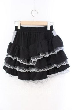 画像3: Candy Stripper / JERSEY FRILL SHORTS ショートパンツ  ブラック O-25-10-25-032-PU-PA-IG-OS