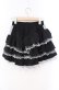 画像3: Candy Stripper / JERSEY FRILL SHORTS ショートパンツ  ブラック O-25-10-25-032-PU-PA-IG-OS (3)