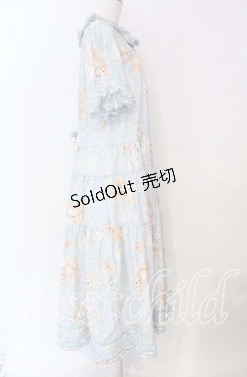 画像4: PINK HOUSE / 桜Teddyプリントワンピース  ソライロ O-25-10-25-003-LO-OP-IG-OS (4)