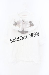 Amavel / Correction Bearブラウス F シロ O-25-10-25-045-CA-BL-OW-OS