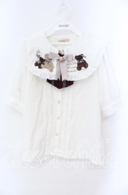 画像1: Amavel / Correction Bearブラウス F シロ O-25-10-25-045-CA-BL-OW-OS