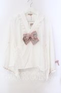 Amavel / 春花便りのお茶会ブラウス F シロ×ピンク O-25-10-25-046-CA-BL-OW-OS