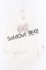 Amavel / 春花便りのお茶会ブラウス F シロ×ピンク O-25-10-25-046-CA-BL-OW-OS