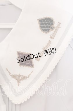 画像2: Amavel / トランプのデコレーションケーキブラウス F サックス(限定色) O-25-10-25-049-CA-BL-OW-OS