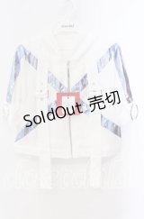 Jamie エーエヌケー / サイバーパーカー M シロ×サックス O-25-10-25-051-LO-TO-OW-OS