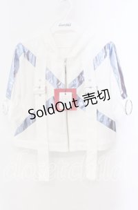 Jamie エーエヌケー / サイバーパーカー M シロ×サックス O-25-10-25-051-LO-TO-OW-OS