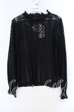 画像1: m petit by misako / レースインナートップス M クロ O-25-10-25-052-LO-TO-IG-OS