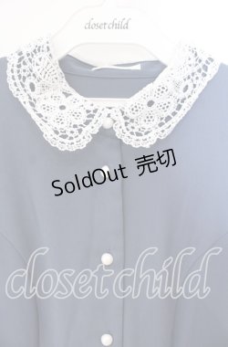 画像2: m petit by misako / AM*レースエリプリーツワンピース L ブルー O-25-10-25-054-LO-OP-IG-OS