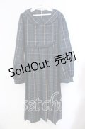 FLC / MINA*タータンチェックワンピース M グリーン O-25-10-25-055-LO-OP-IG-OS