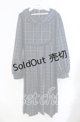 FLC / MINA*タータンチェックワンピース M グリーン O-25-10-25-055-LO-OP-IG-OS