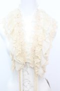 axes femme / レースフリルストール  アイボリー O-25-10-25-1001-AX-ZA-IG-OS