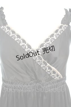 画像2: axes femme / レトロ刺繍パーティワンピース M クロ O-25-10-25-1041-AX-OP-IG-OS