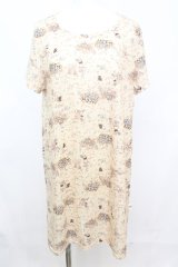 frache lippee / インディアンプリントのゆったりワンピース 【franche lippee 2011 Autumn/Winter Collection Book 電撃ムックシリーズ】  クリーム O-25-10-25-1042-LO-OP-IG-ZT128