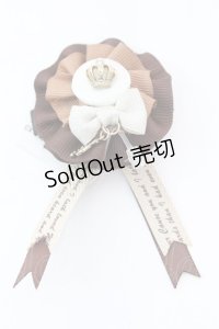 axes femme / メッセージリボンヘアクリップ  ブラウン O-25-10-25-1046-AX-AC-IG-OS