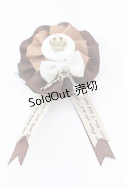 画像1: axes femme / メッセージリボンヘアクリップ  ブラウン O-25-10-25-1046-AX-AC-IG-OS