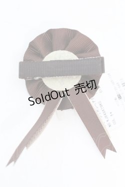 画像2: axes femme / メッセージリボンヘアクリップ  ブラウン O-25-10-25-1046-AX-AC-IG-OS