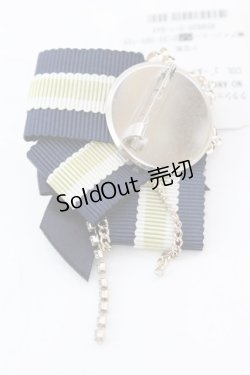 画像2: axes femme / クラシックマリンブローチ  ネイビー O-25-10-25-1049-AX-AC-IG-ZT488-F005