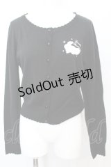 SWIMMER / うさぎカーディガン  クロ O-25-10-25-1006-EL-TO-IG-OS