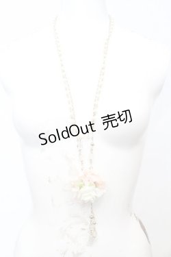 画像2: axes femme / コサージュ付き2連ネックレス  ゴールド O-25-10-25-1068-AX-AC-IG-OS