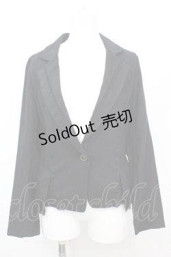 画像1: axes femme / バックリボンジャケット  クロ O-25-10-25-1011-AX-JA-IG-OS