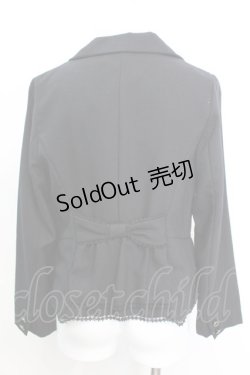 画像2: axes femme / バックリボンジャケット  クロ O-25-10-25-1011-AX-JA-IG-OS