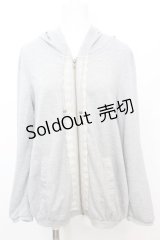 axes femme / バックチュールパーカー M グレー O-25-10-25-1012-AX-TO-IG-OS