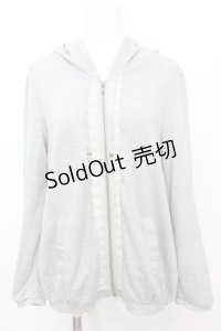 axes femme / バックチュールパーカー M グレー O-25-10-25-1012-AX-TO-IG-OS