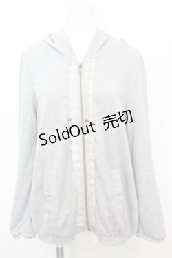 画像1: axes femme / バックチュールパーカー M グレー O-25-10-25-1012-AX-TO-IG-OS