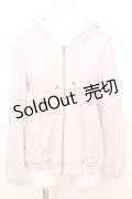 axes femme / レースアップパーカー M ラベンダー O-25-10-25-1014-AX-TO-IG-OS