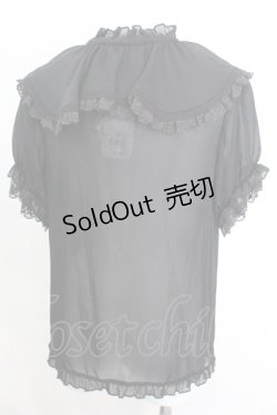 画像3: axes femme / ビッグフリルフェミニンブラウス M クロ O-25-10-25-1015-AX-BL-IG-OS