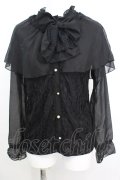 axes femme / ケープ付レーシープルオーバー M クロ O-25-10-25-1016-AX-TO-IG-OS