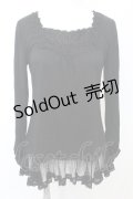 axes femme / 裾チュールインナープルオーバー M クロ O-25-10-25-1017-AX-TO-IG-OS