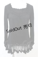 axes femme / 裾チュールインナープルオーバー M クロ O-25-10-25-1017-AX-TO-IG-OS