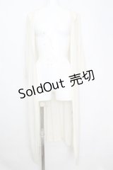 axes femme / フラワーレースロングジレ M アイボリー O-25-10-25-1018-AX-TO-IG-OS