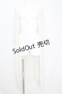 axes femme / フラワーレースロングジレ M アイボリー O-25-10-25-1018-AX-TO-IG-OS