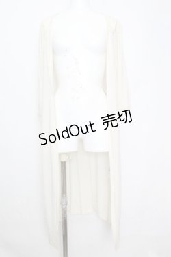 画像1: axes femme / フラワーレースロングジレ M アイボリー O-25-10-25-1018-AX-TO-IG-OS